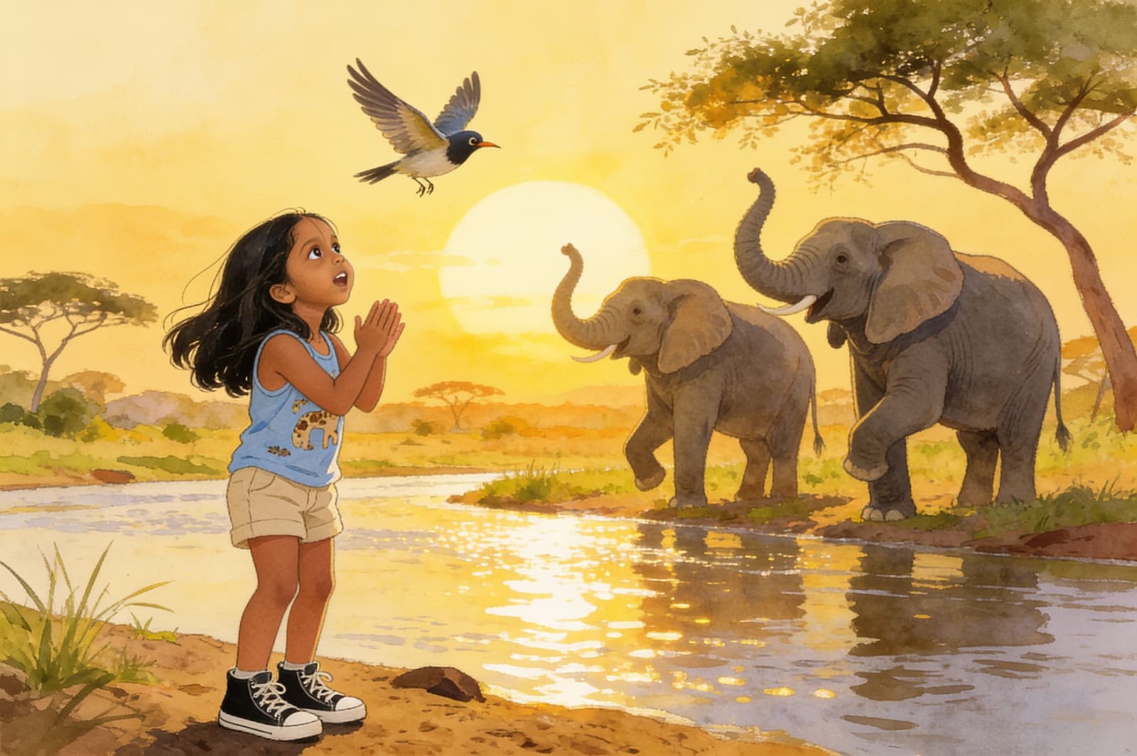 Aahana's Elephant Parade — illustration for page 12