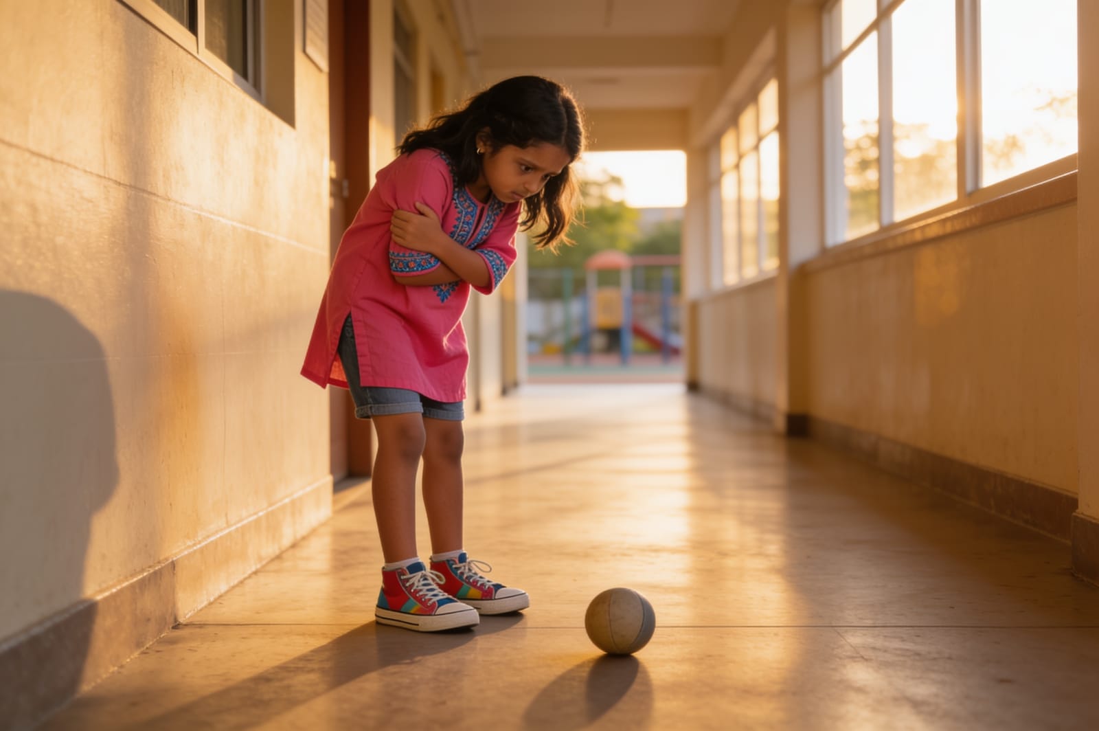 Aahana and the Spinning Ball — illustration for page 4