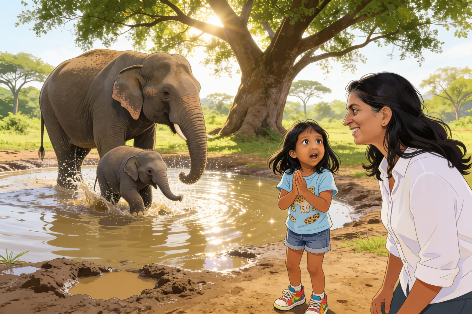 Aahana's Great Zoo Adventure — illustration for page 7