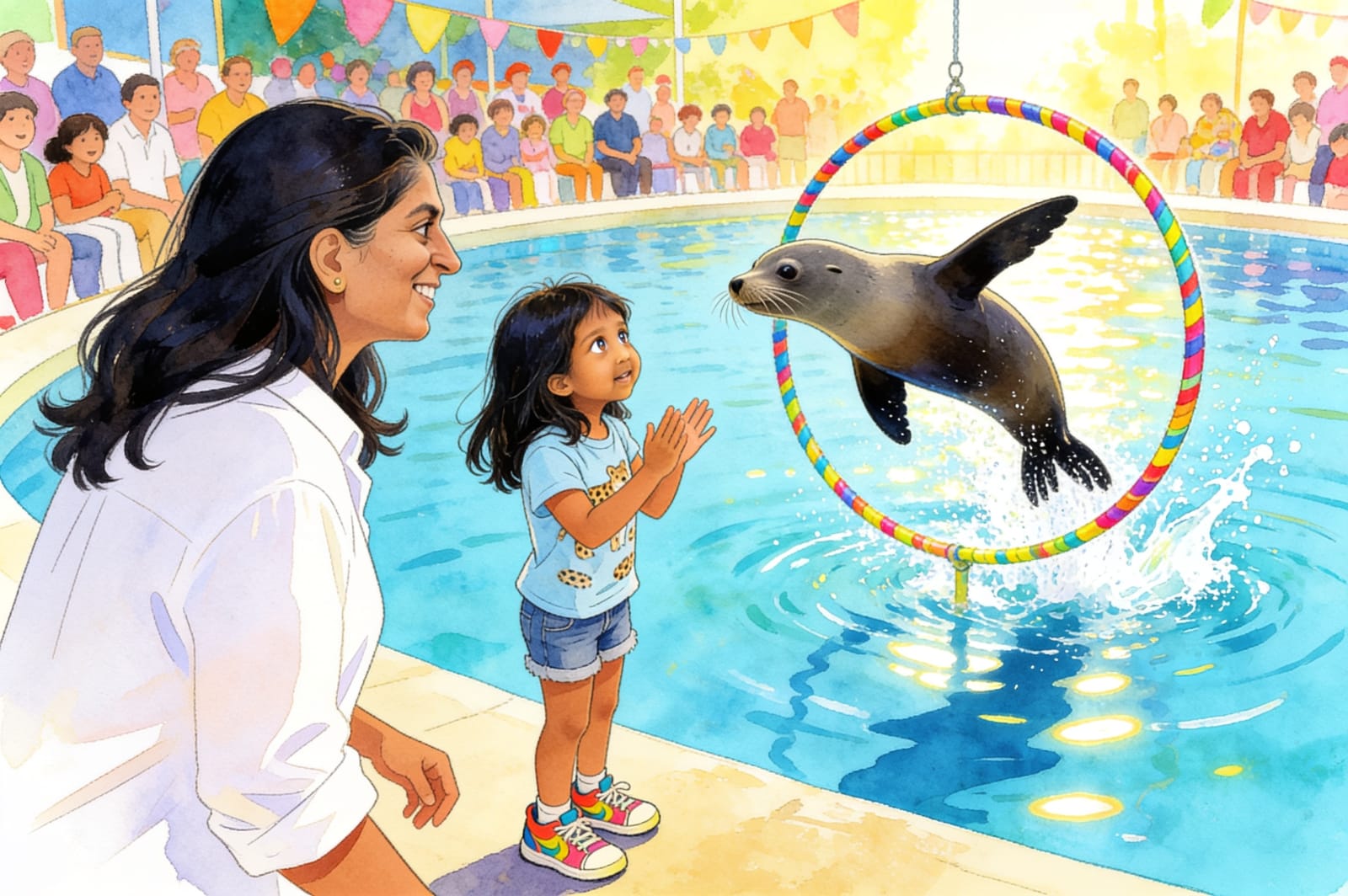 Aahana's Great Zoo Adventure — illustration for page 9