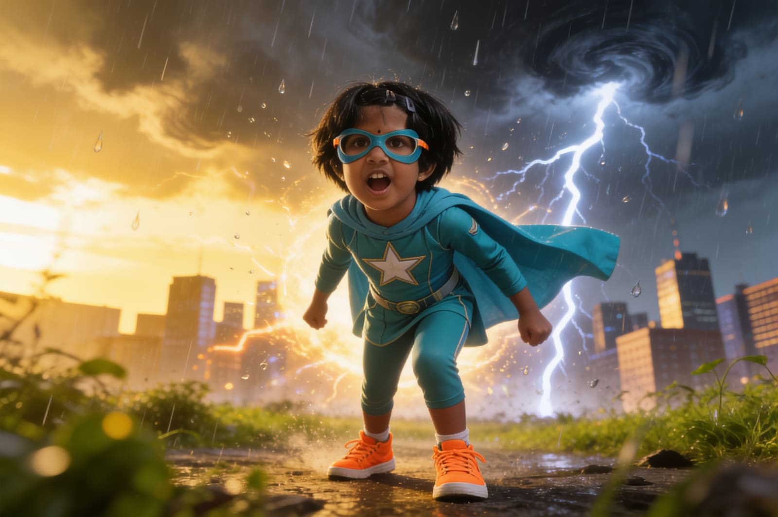 Diya and the Stormy Rescue — illustration for page 3