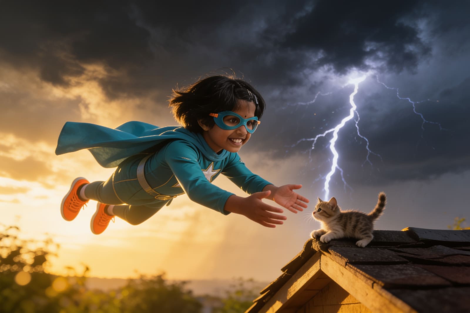 Diya and the Stormy Rescue — illustration for page 4