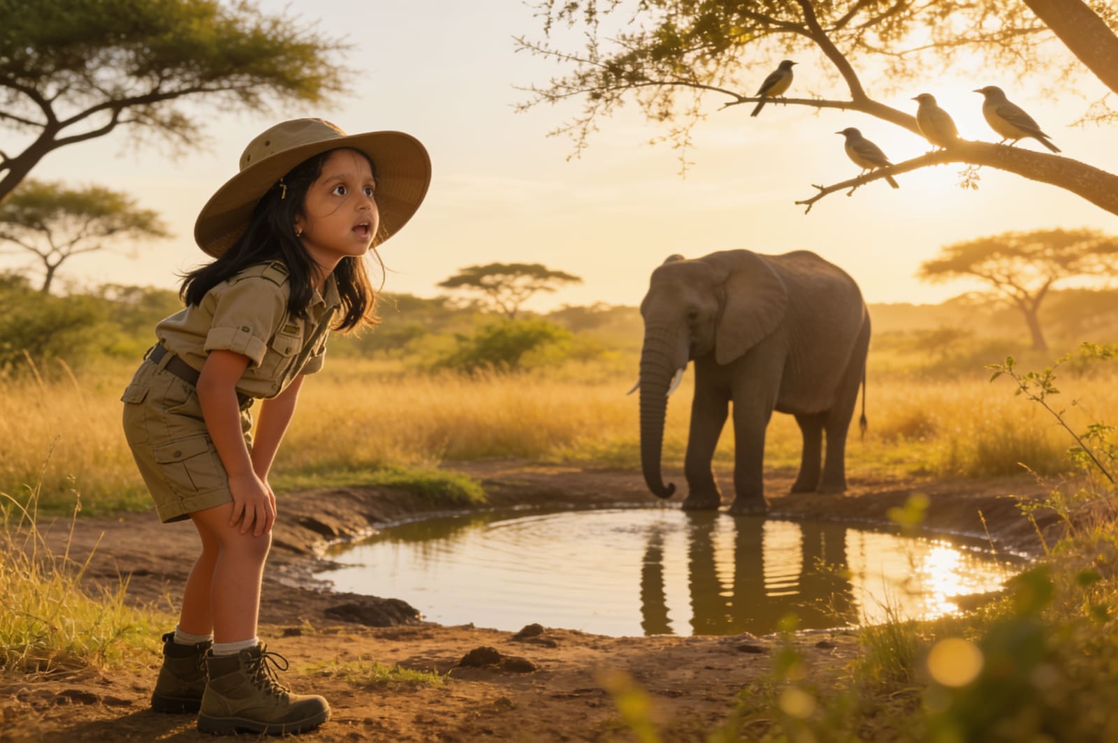 Aahana's Safari of Small Wonders — illustration for page 4