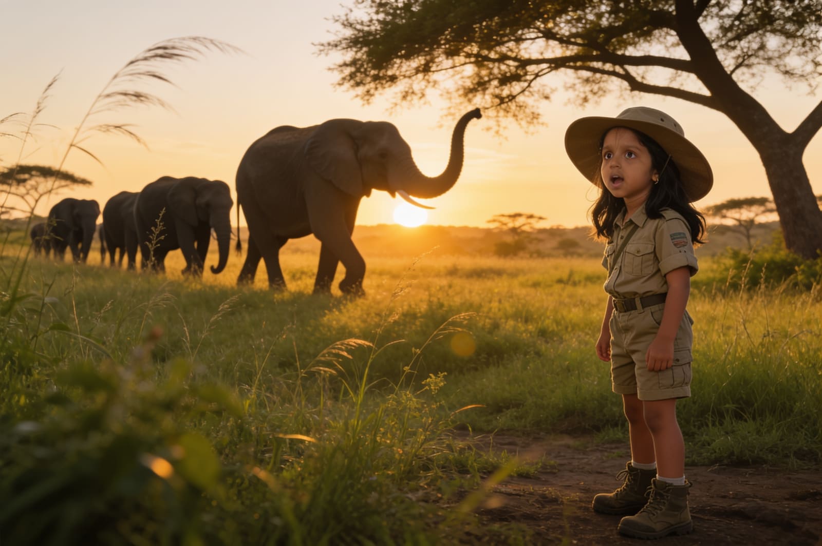 Aahana's Safari of Small Wonders — illustration for page 5
