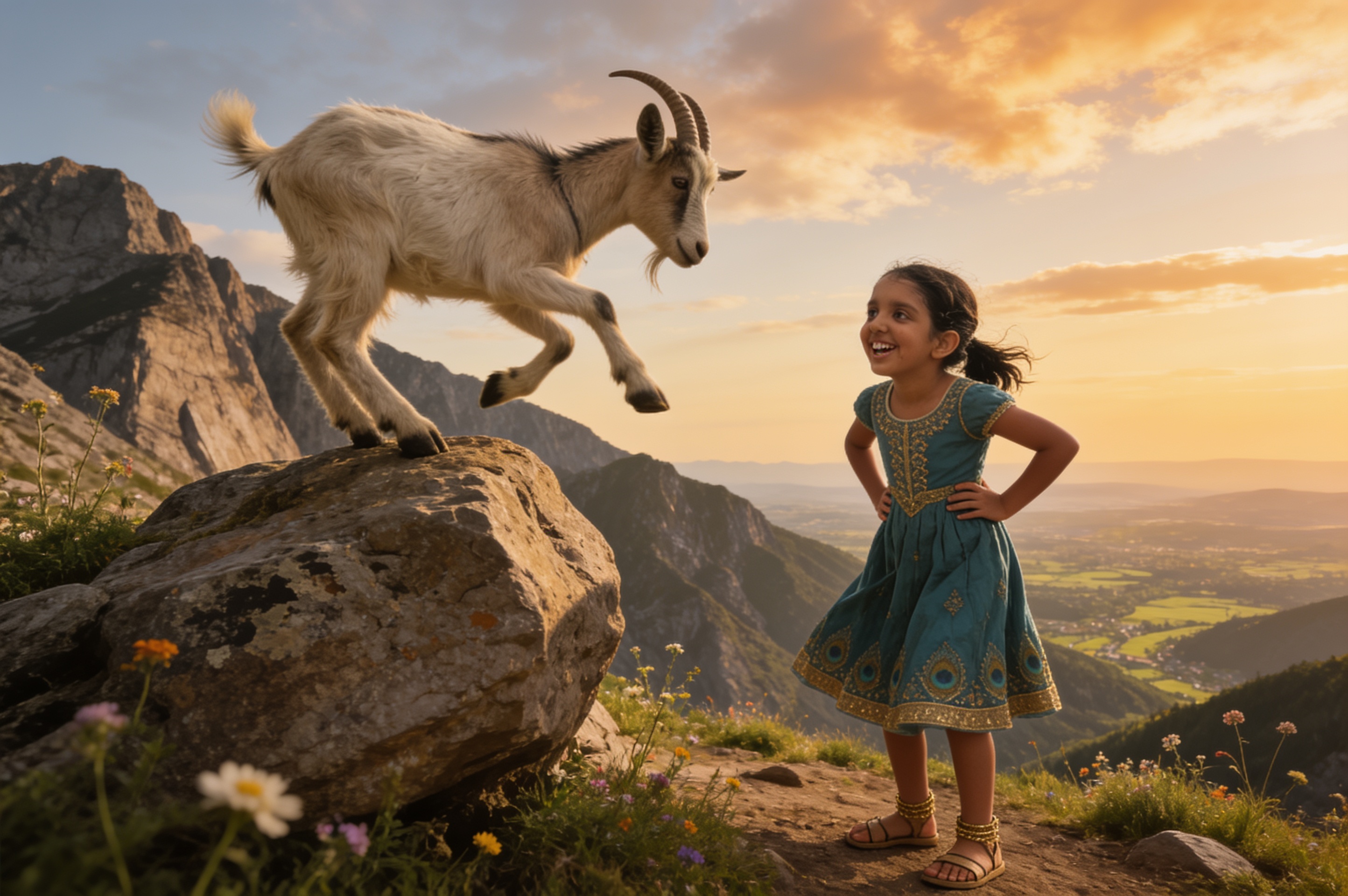 Shreya and the Mountain That Moved — illustration for page 9