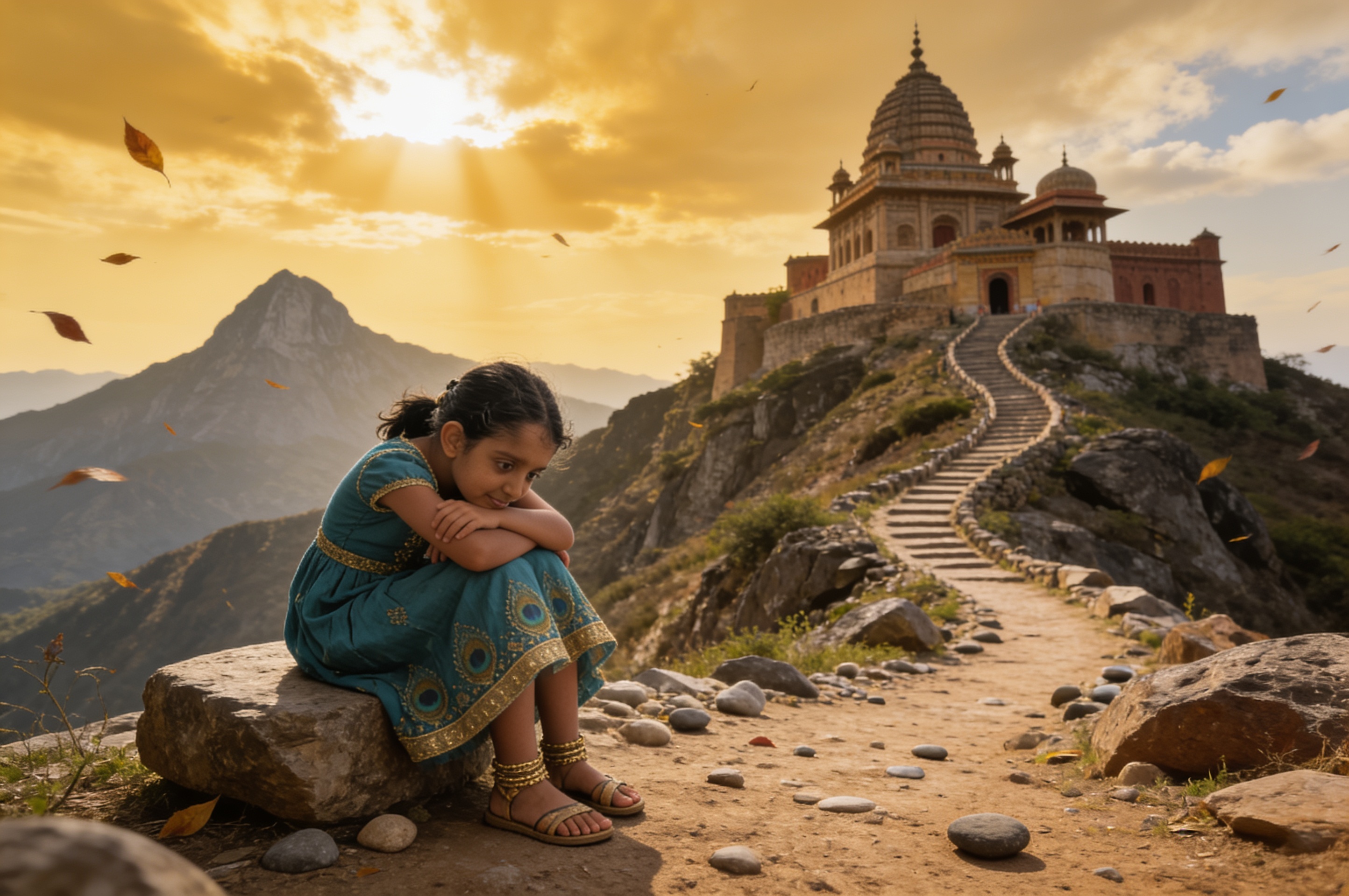 Shreya and the Mountain That Moved — illustration for page 5