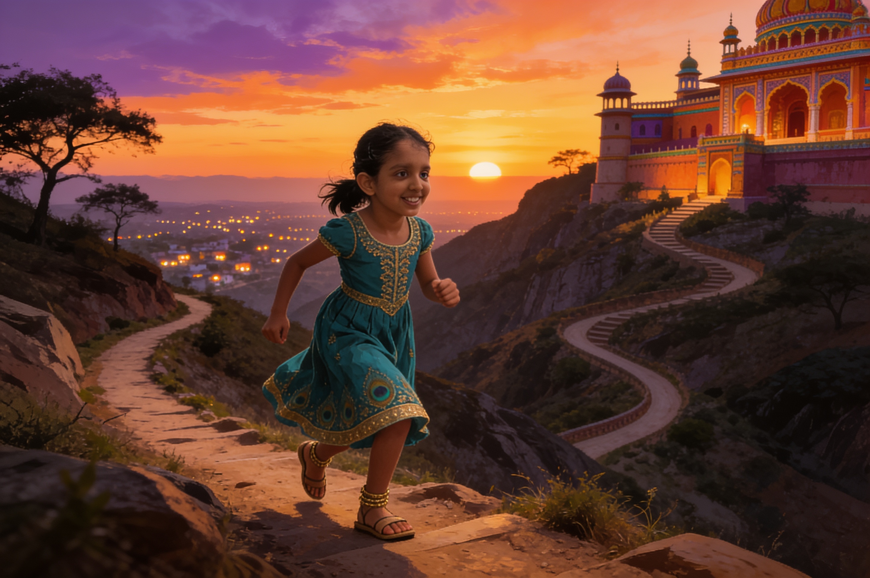 Shreya and the Mountain That Moved — illustration for page 10
