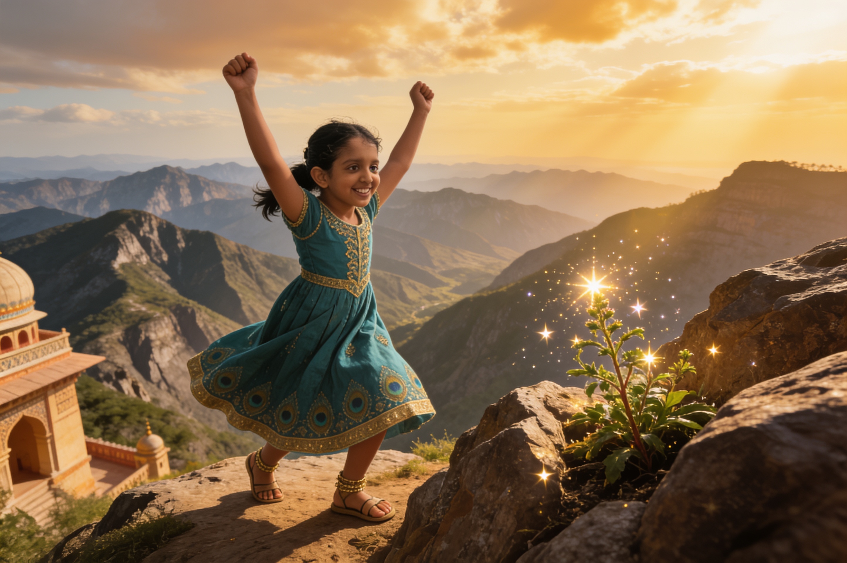 Shreya and the Mountain That Moved — illustration for page 8