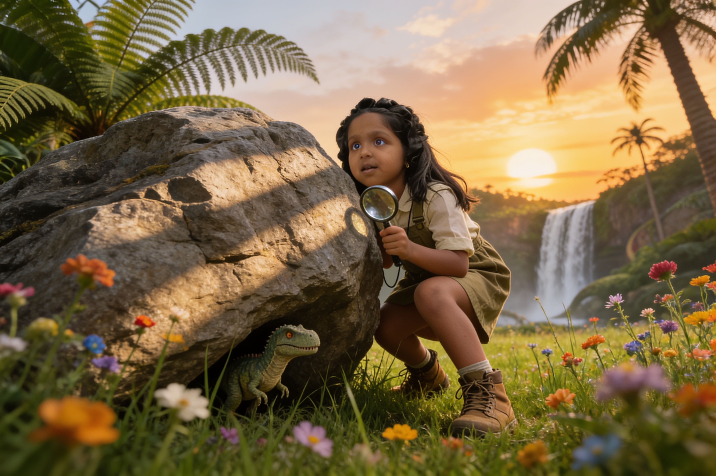 Aahana and the Tiny Roar — illustration for page 2
