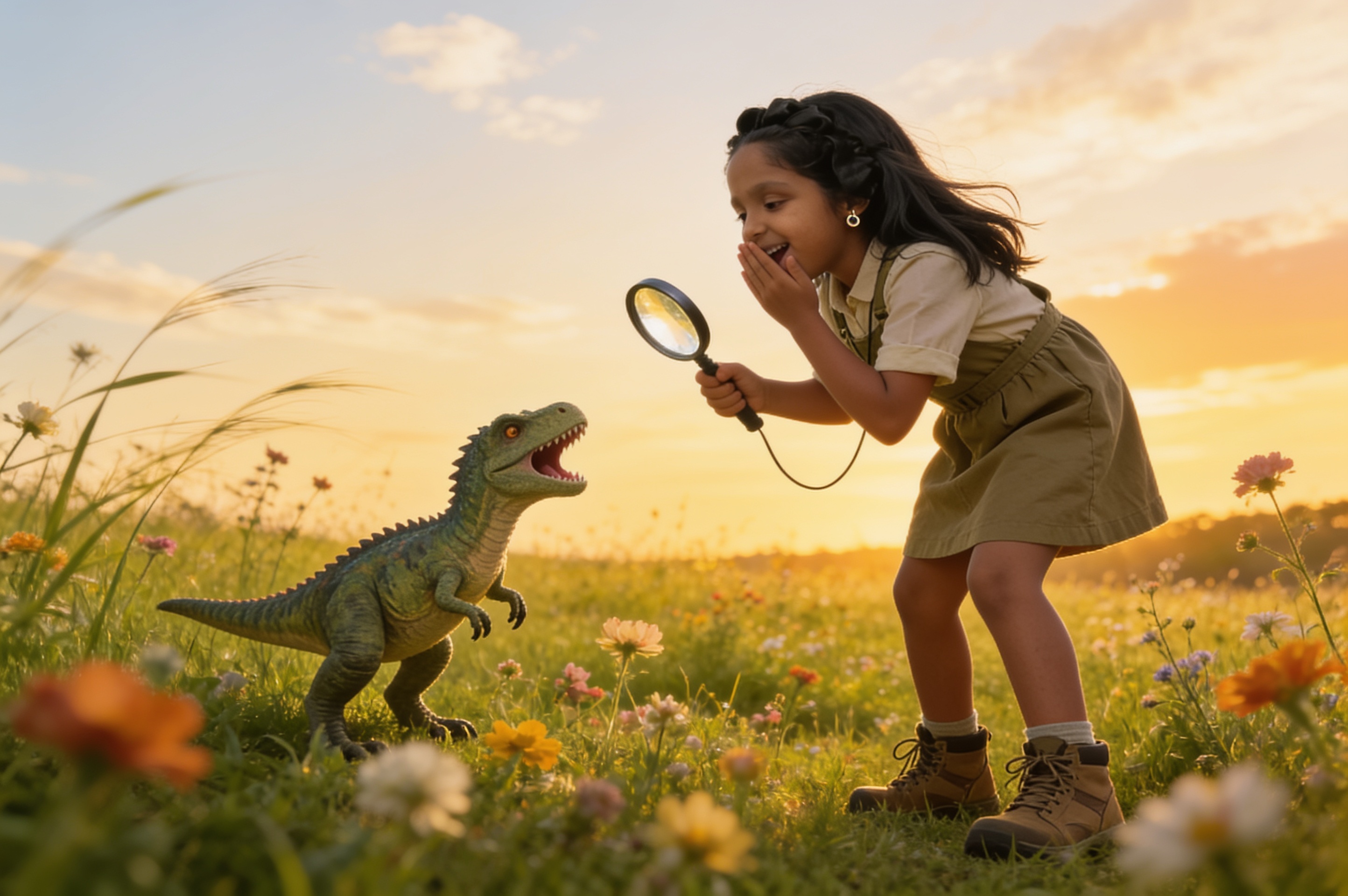 Aahana and the Tiny Roar — illustration for page 13