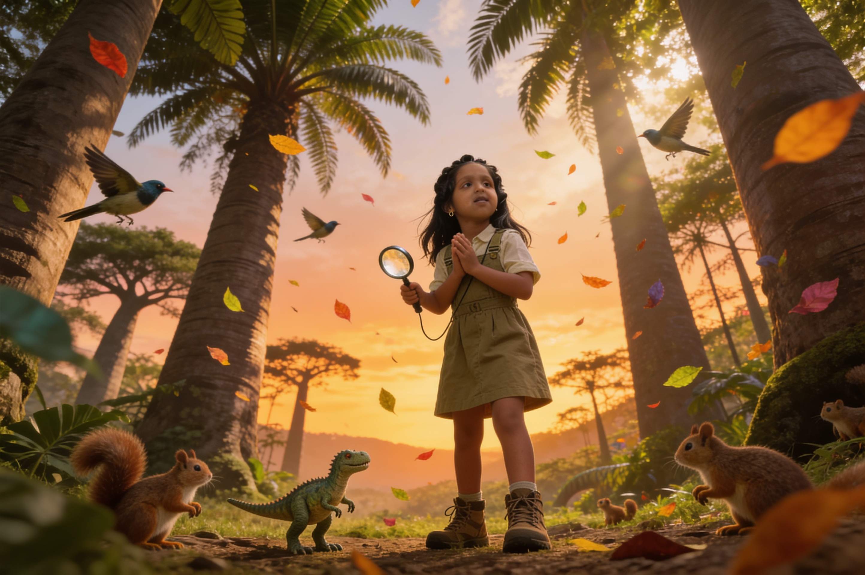 Aahana and the Tiny Roar — illustration for page 7