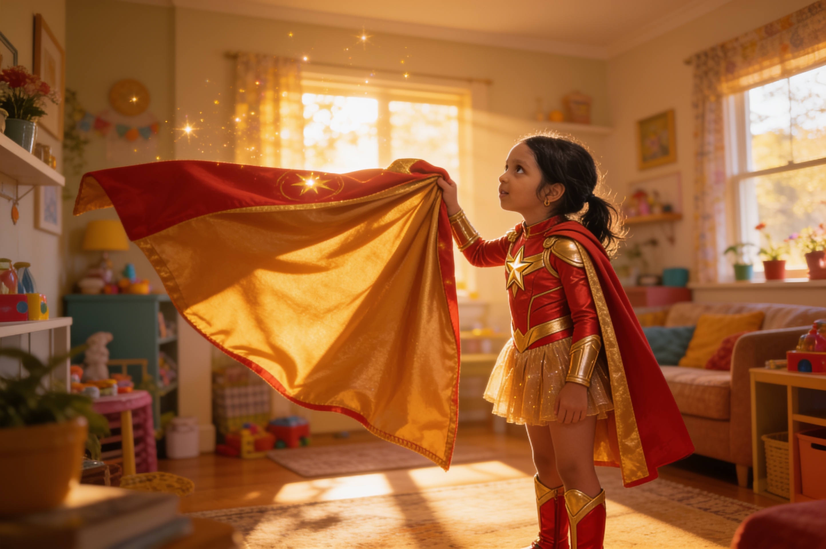 Aahana and the Thank-You Cape — illustration for page 14