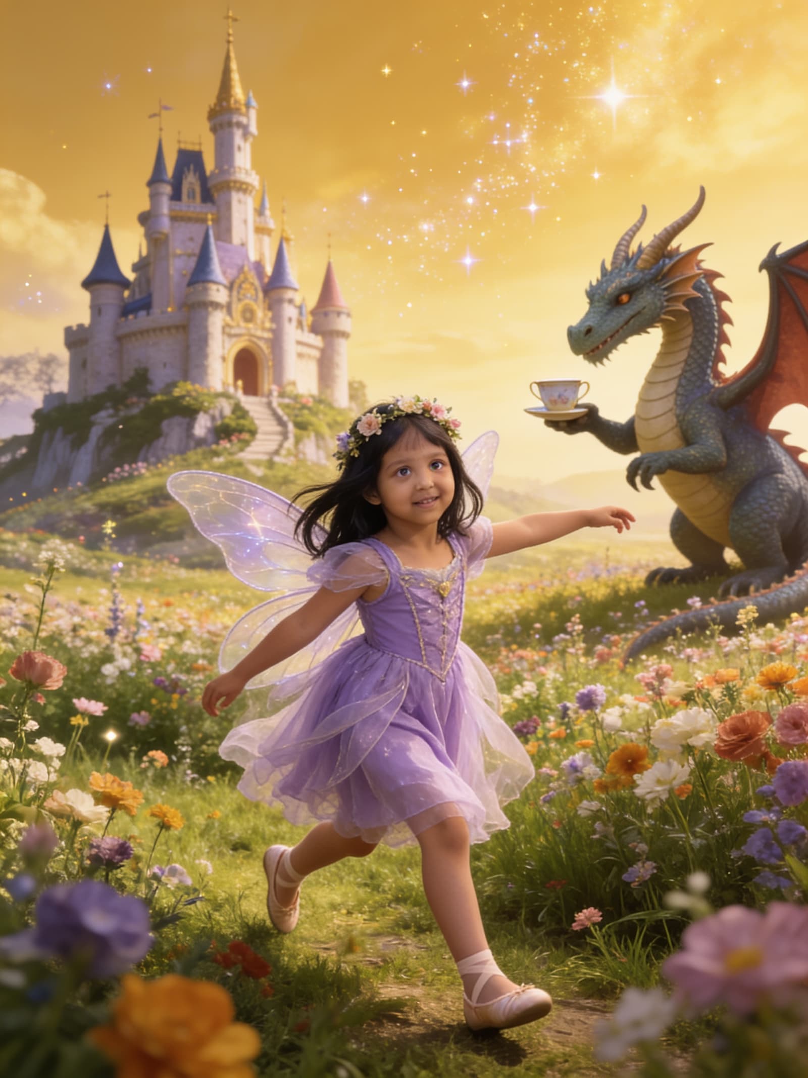 Aahana and the Dragon Who Came to Tea