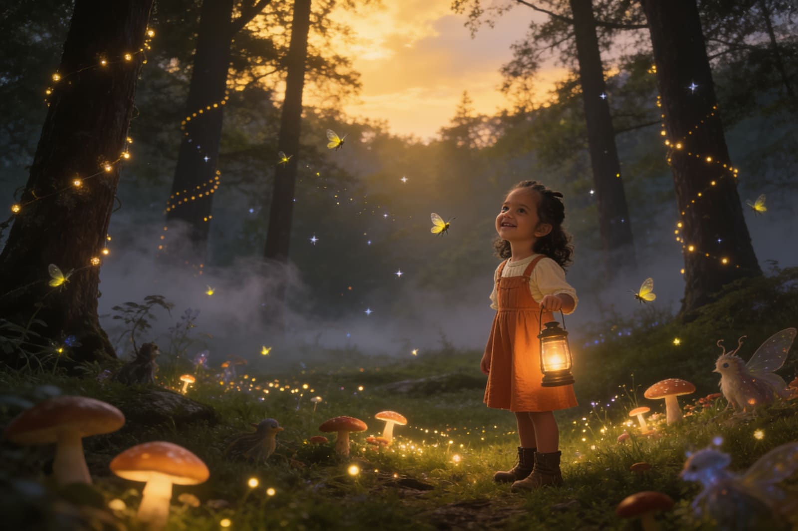 Firefly Bedtime: A Story for Sehr — illustration for page 8