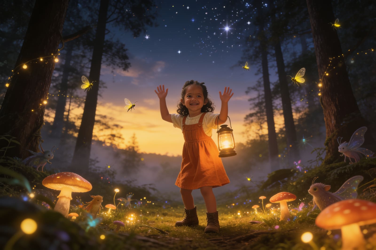 Firefly Bedtime: A Story for Sehr — illustration for page 3