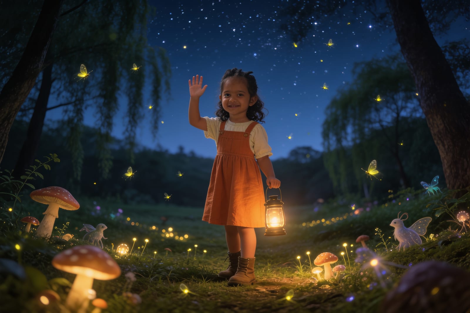 Firefly Bedtime: A Story for Sehr — illustration for page 14