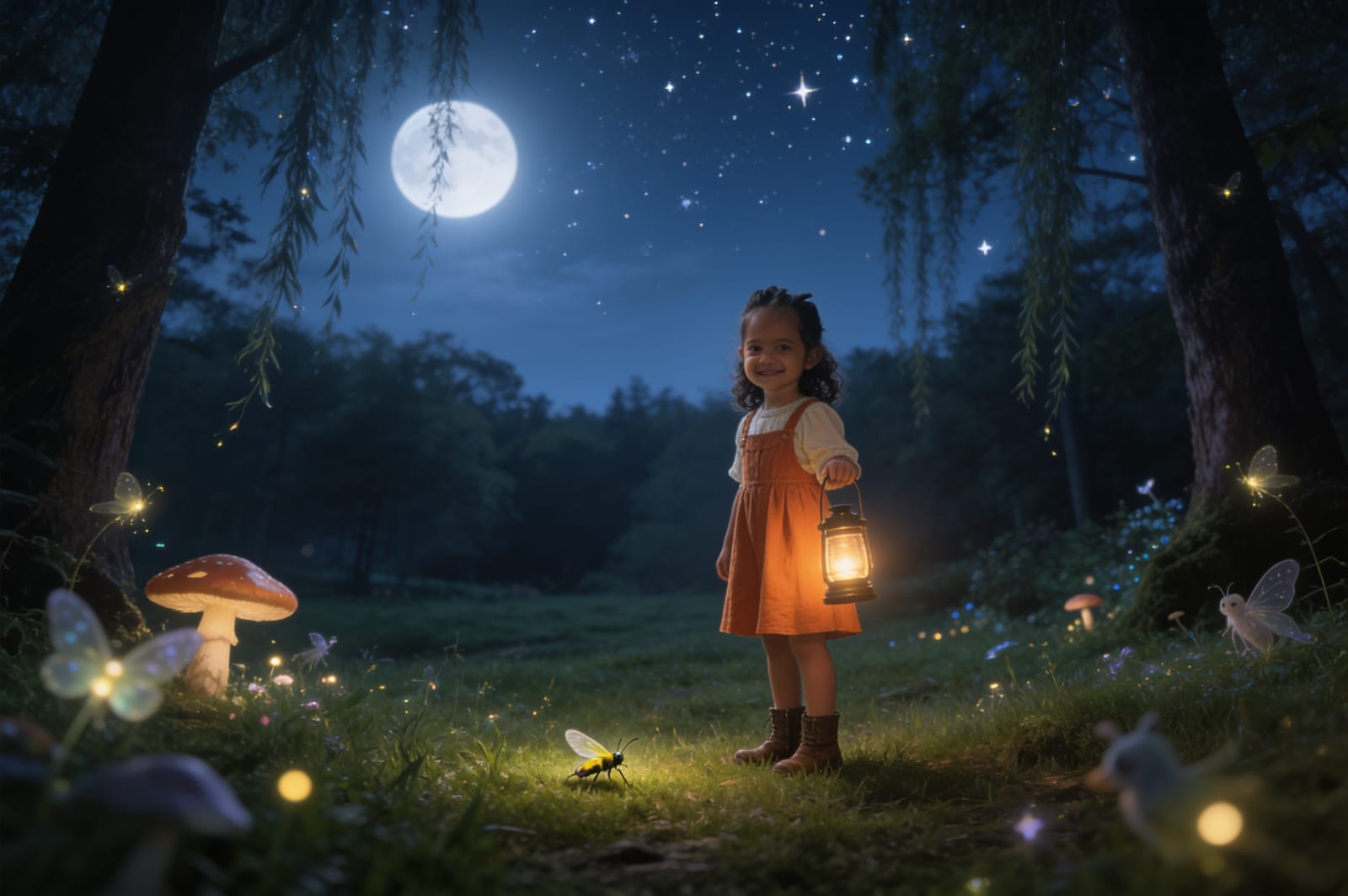 Firefly Bedtime: A Story for Sehr — illustration for page 9