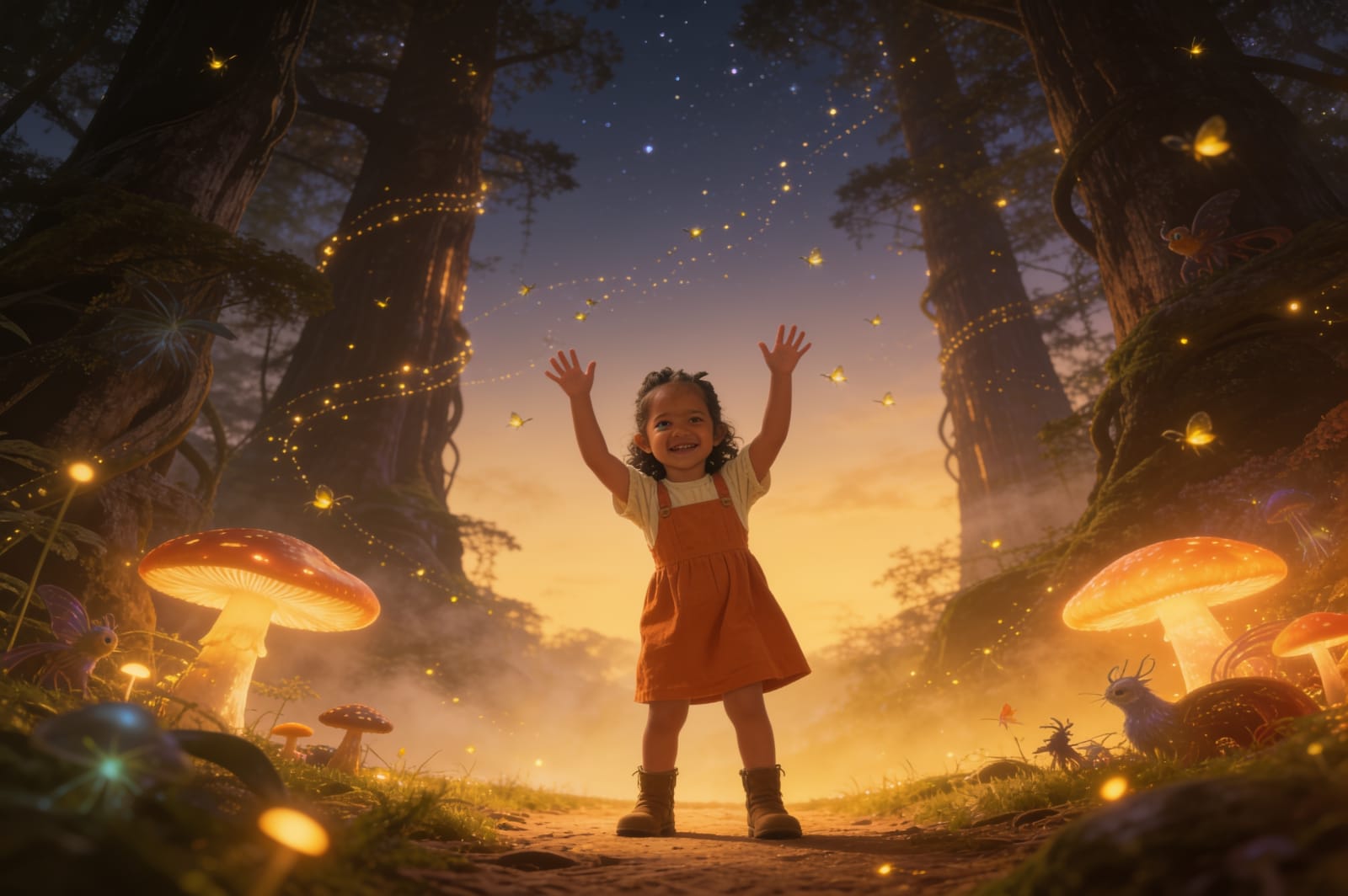 Firefly Bedtime: A Story for Sehr — illustration for page 3