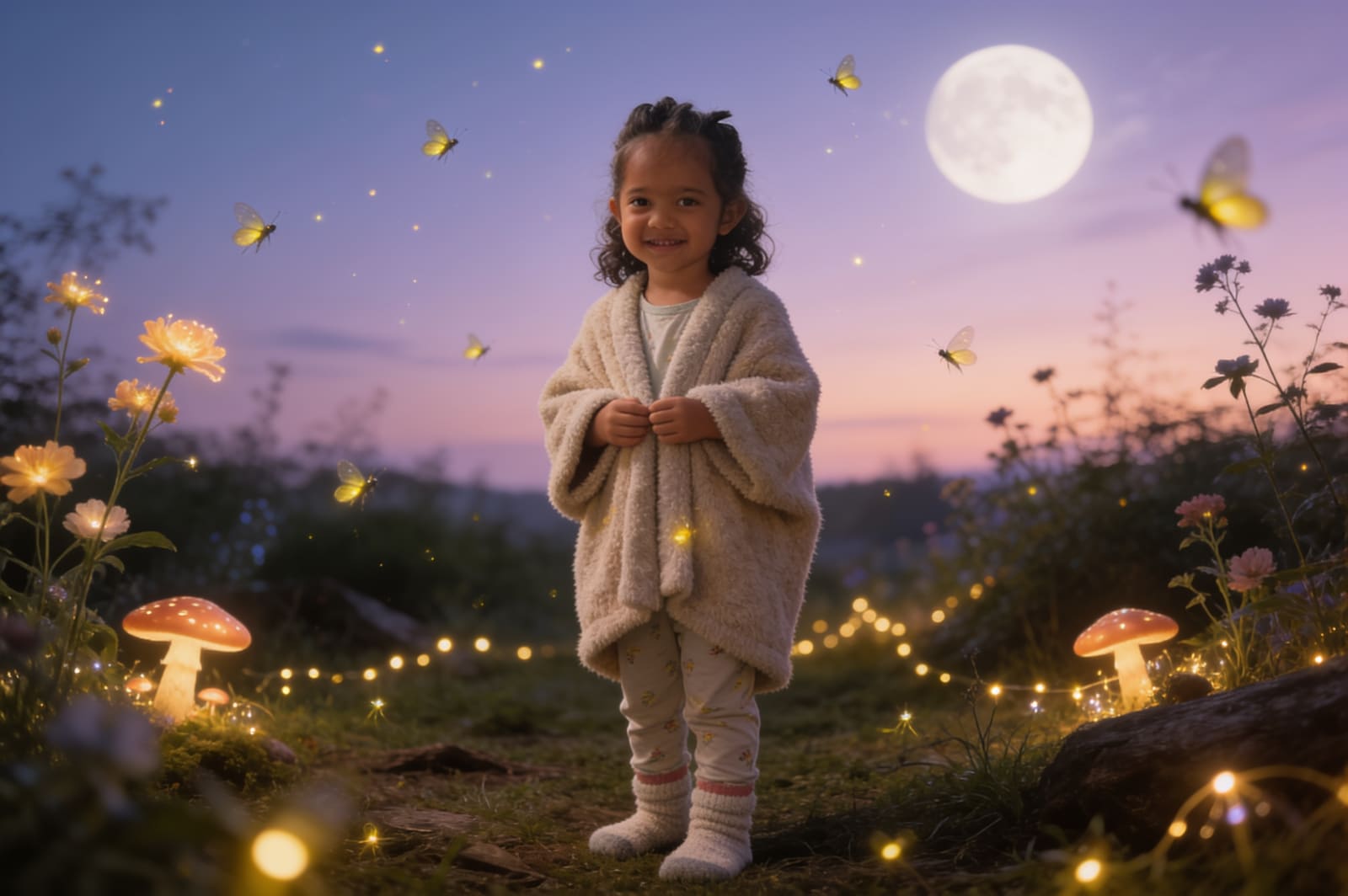 Firefly Bedtime: A Story for Sehr — illustration for page 10