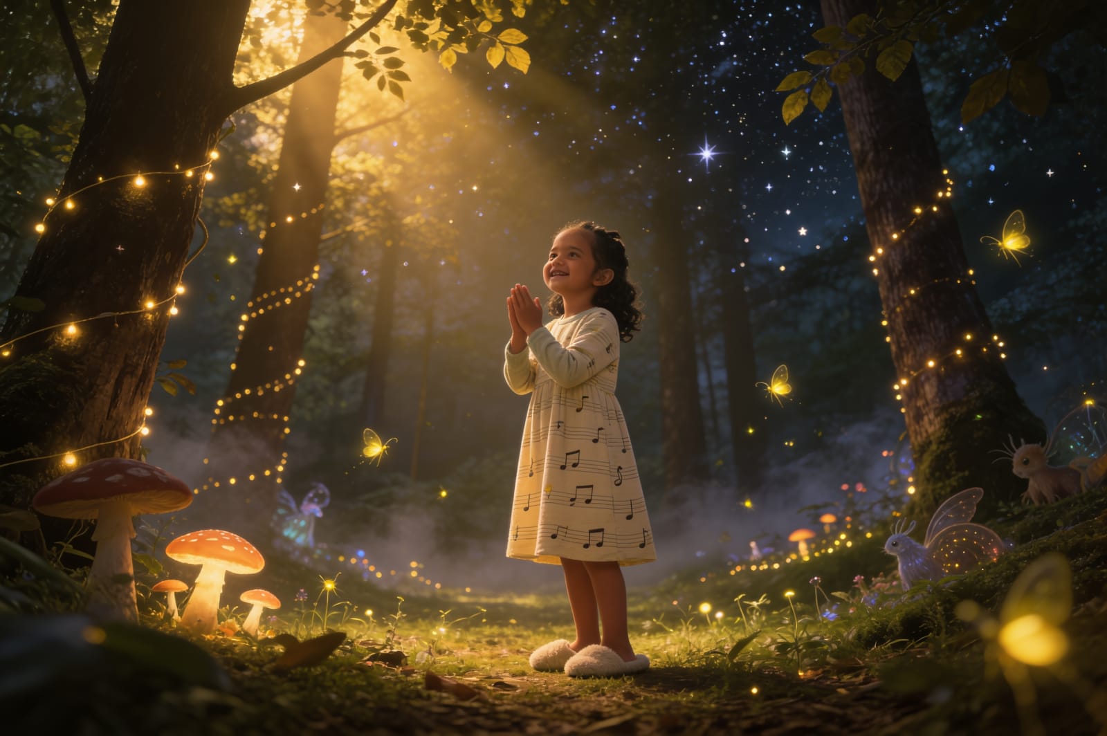 Firefly Bedtime: A Story for Sehr — illustration for page 8