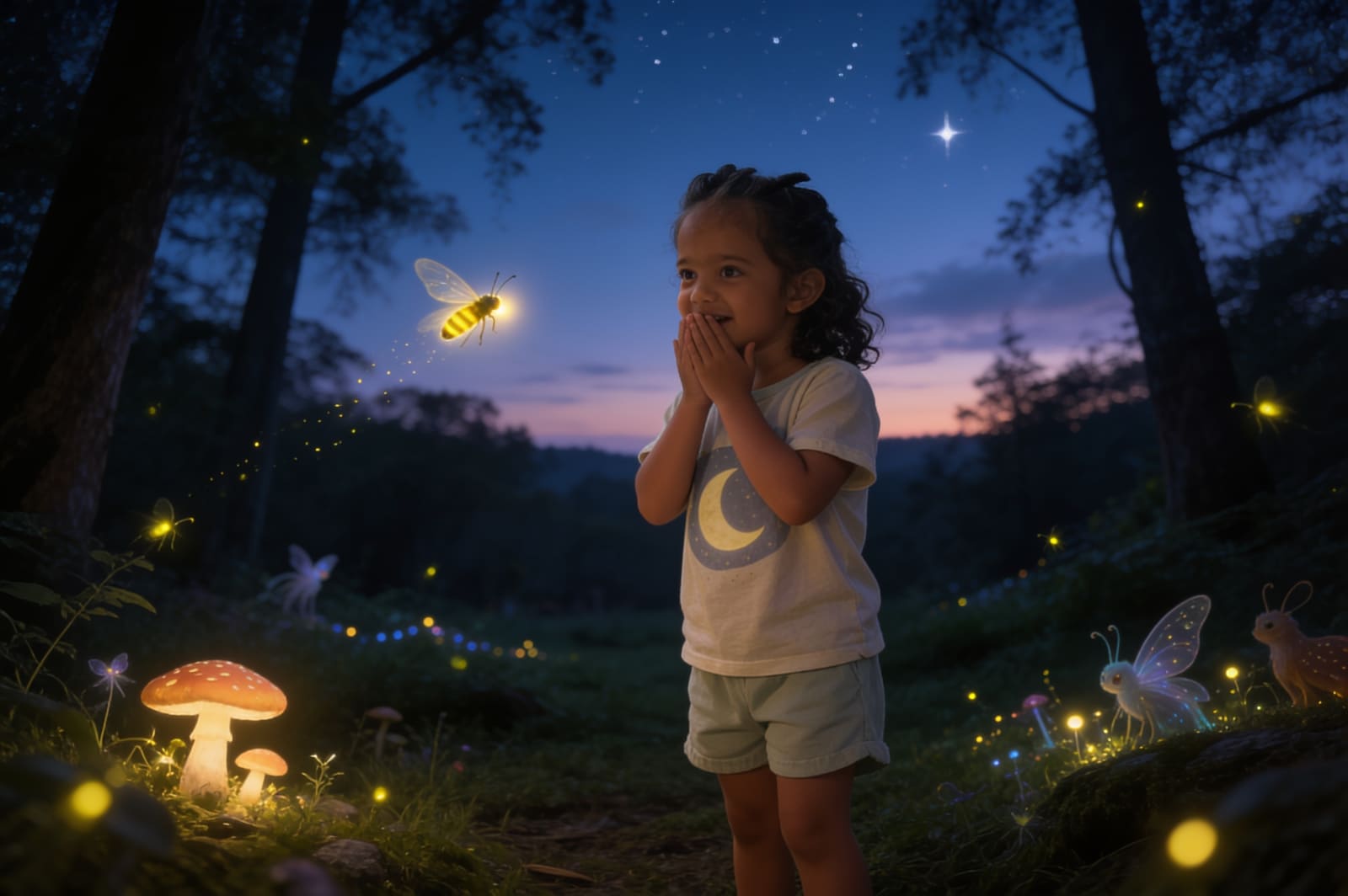 Firefly Bedtime: A Story for Sehr — illustration for page 5