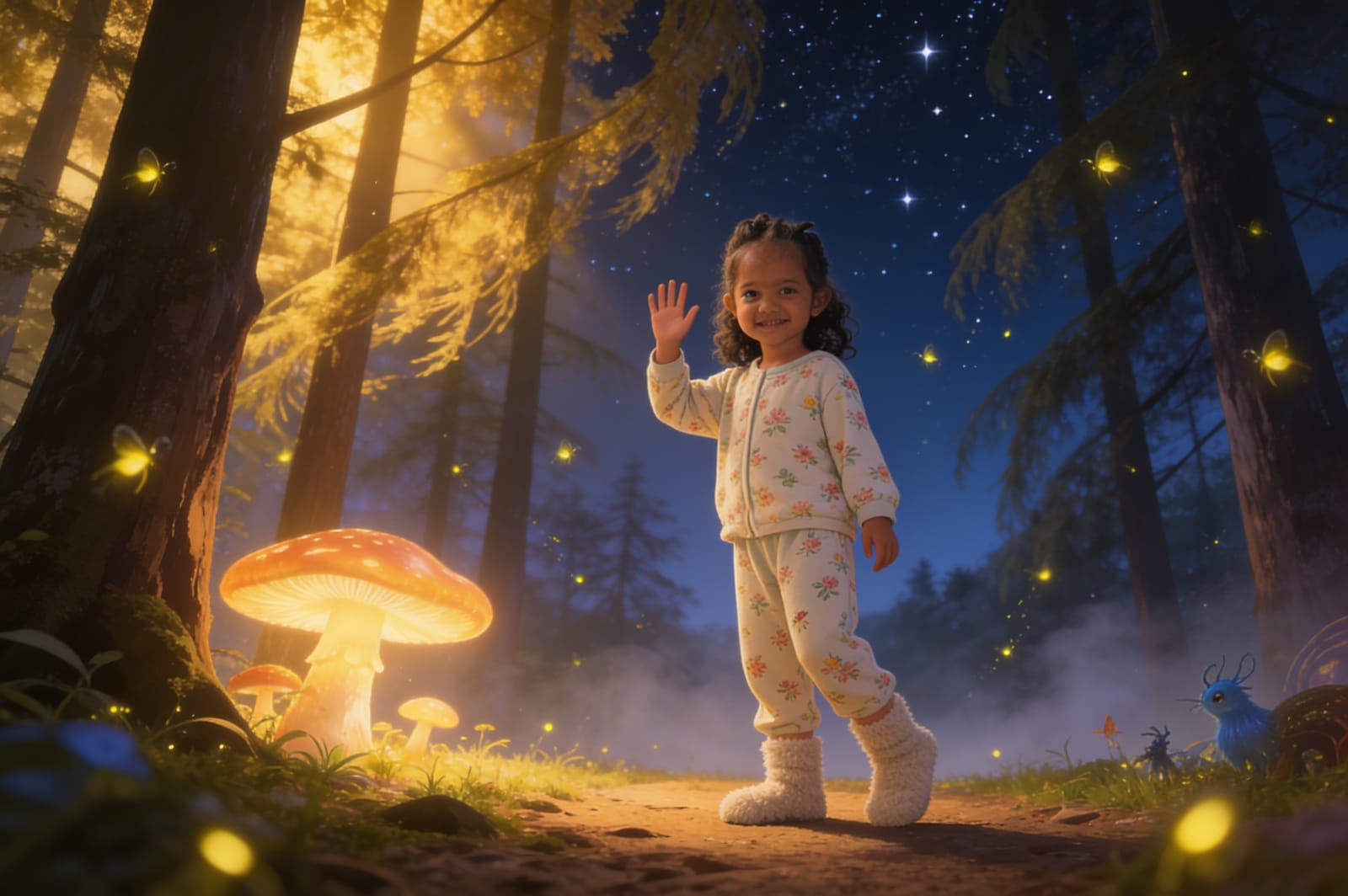 Firefly Bedtime: A Story for Sehr — illustration for page 14