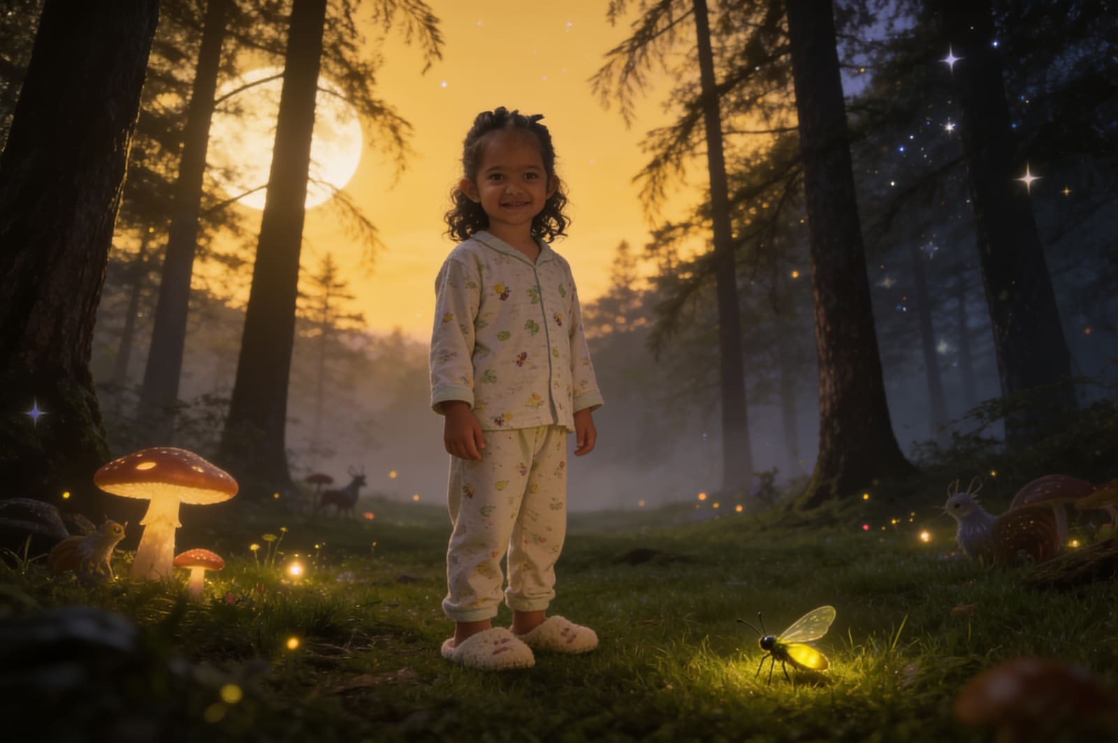 Firefly Bedtime: A Story for Sehr — illustration for page 9