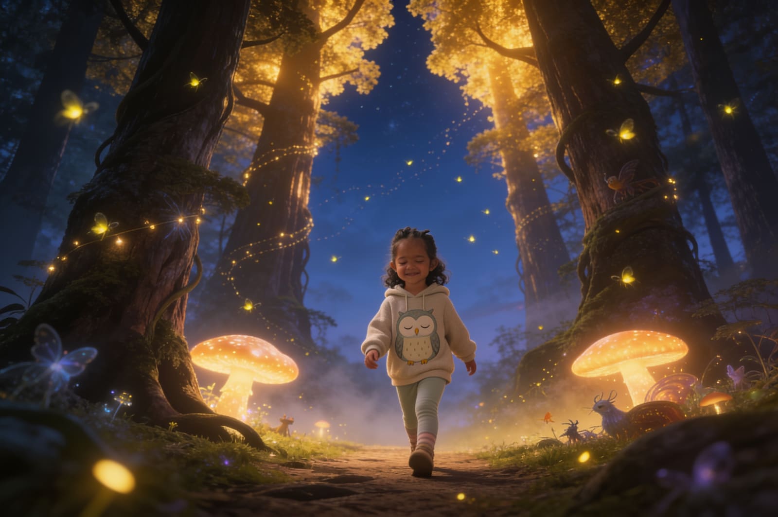 Firefly Bedtime: A Story for Sehr — illustration for page 16