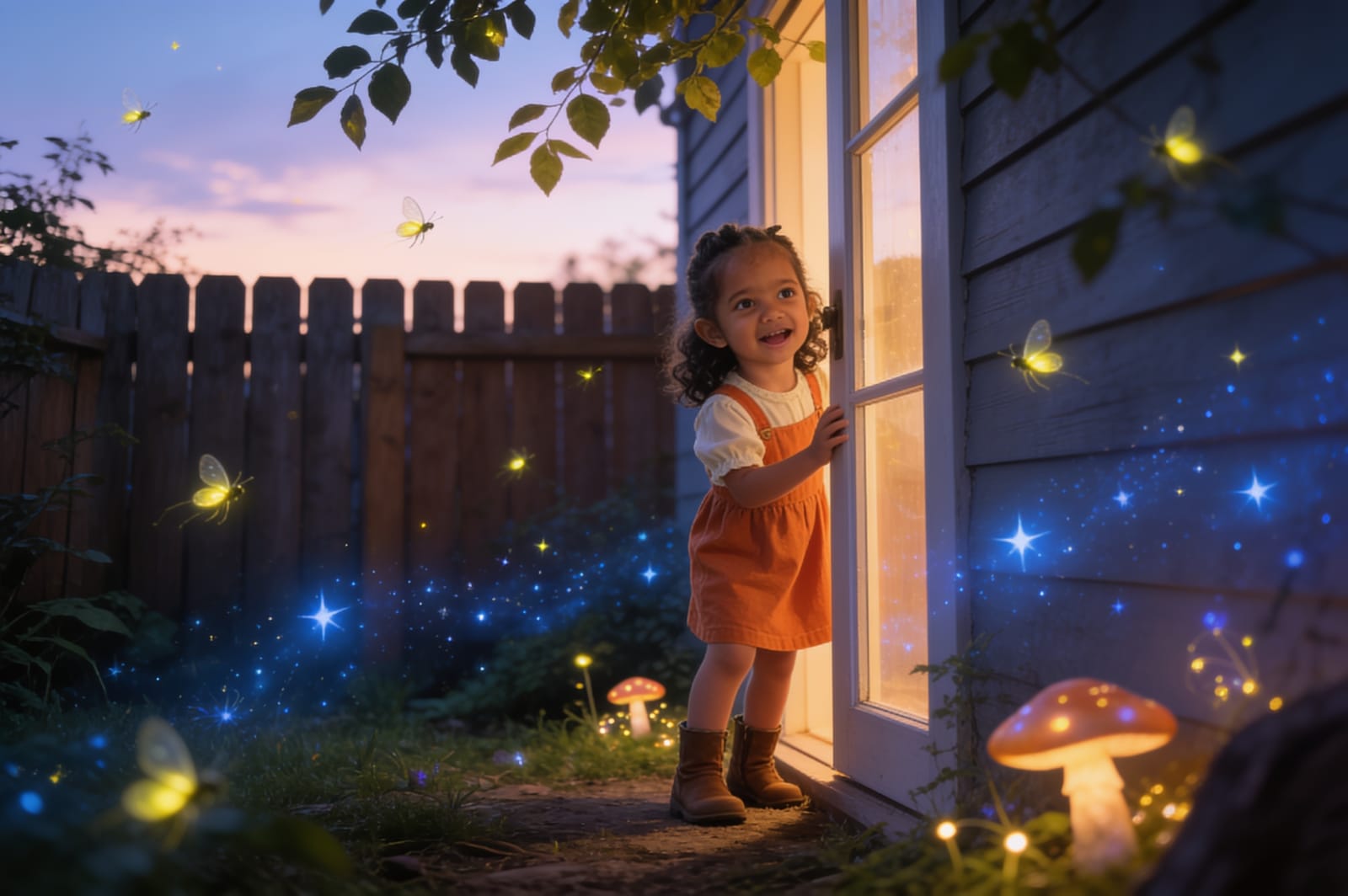 Sehr's Firefly Bedtime Adventure — illustration for page 1