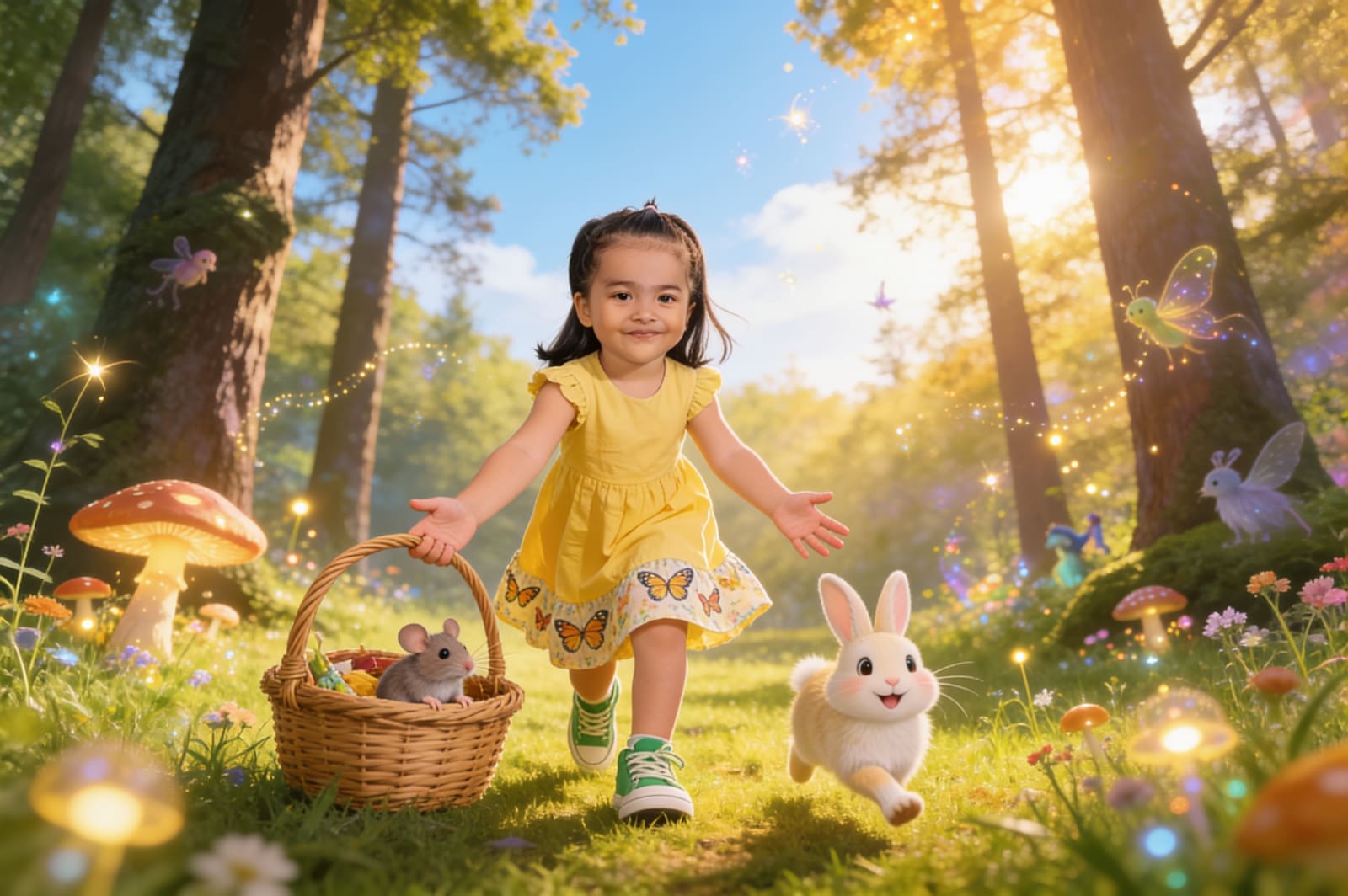 Bunny's Berry Basket — illustration for page 6
