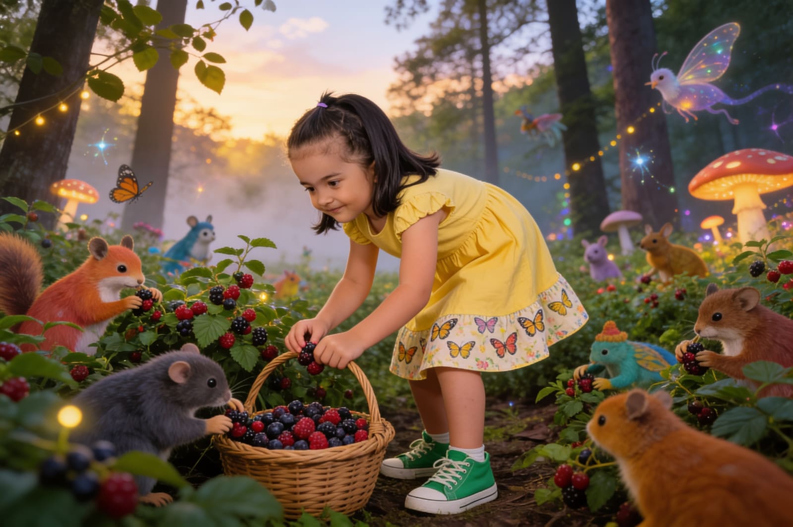 Bunny's Berry Basket — illustration for page 8