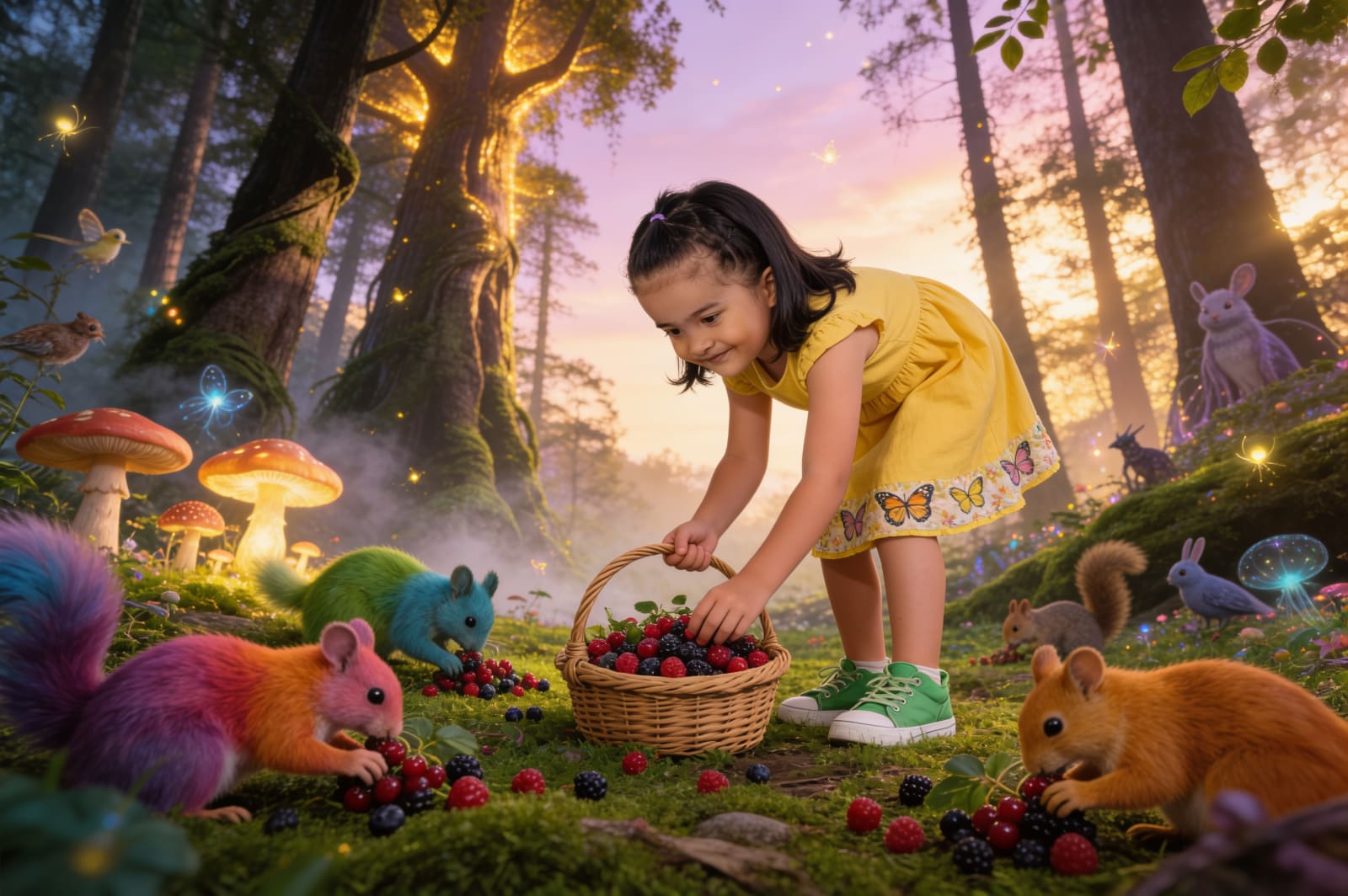 Soha's Berry Basket — illustration for page 8