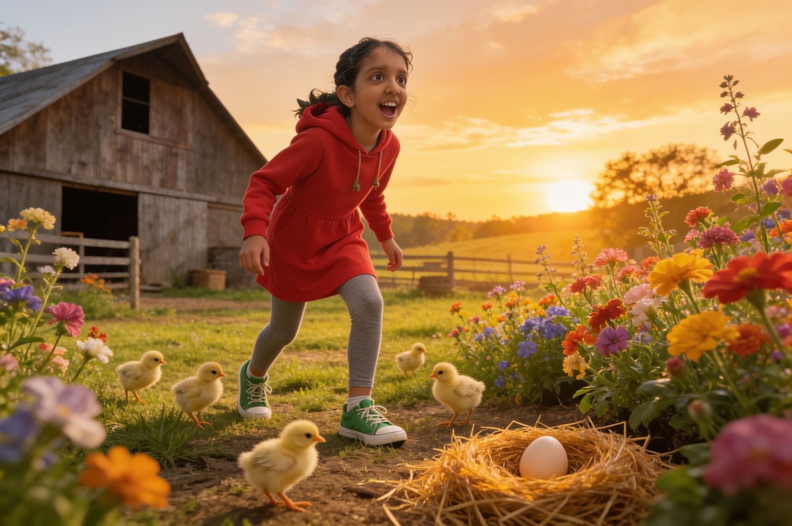 Shreya and the Egg That Would Not Hatch — illustration for page 1