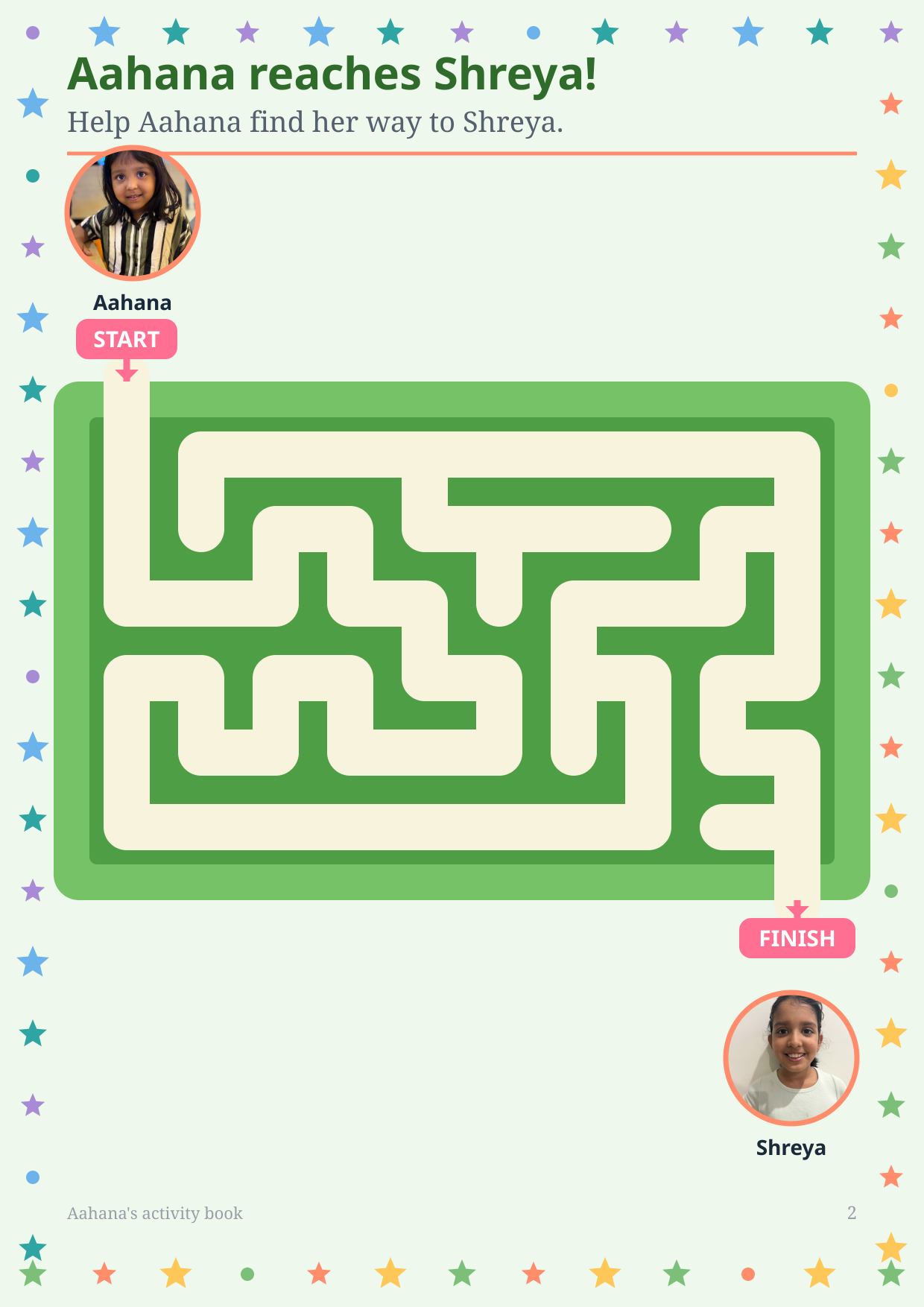 Aahana's Activity Book — page 2