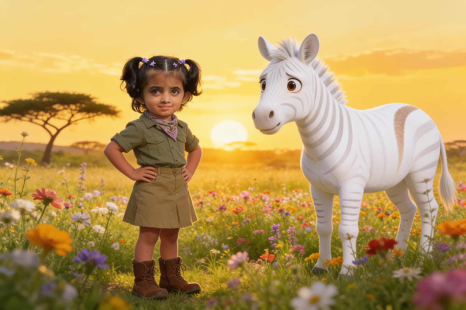 Ayzal and the Zebra Who Lost His Stripes — illustration for page 2