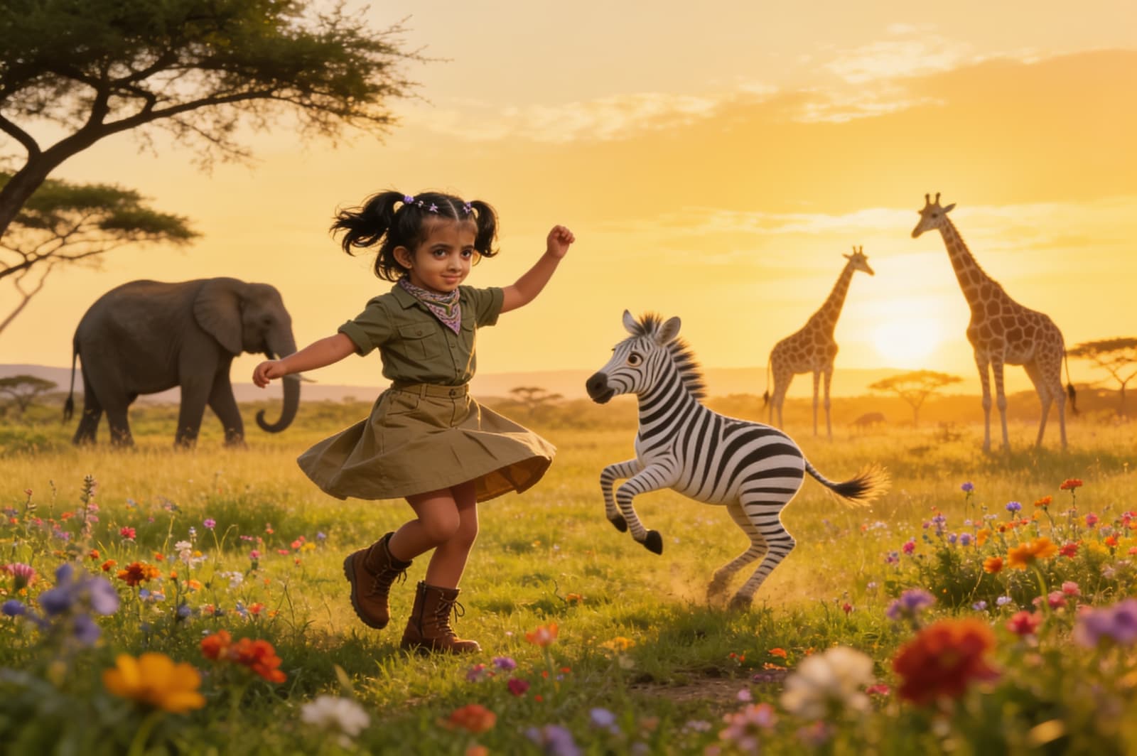 Ayzal and the Zebra Who Lost His Stripes — illustration for page 10