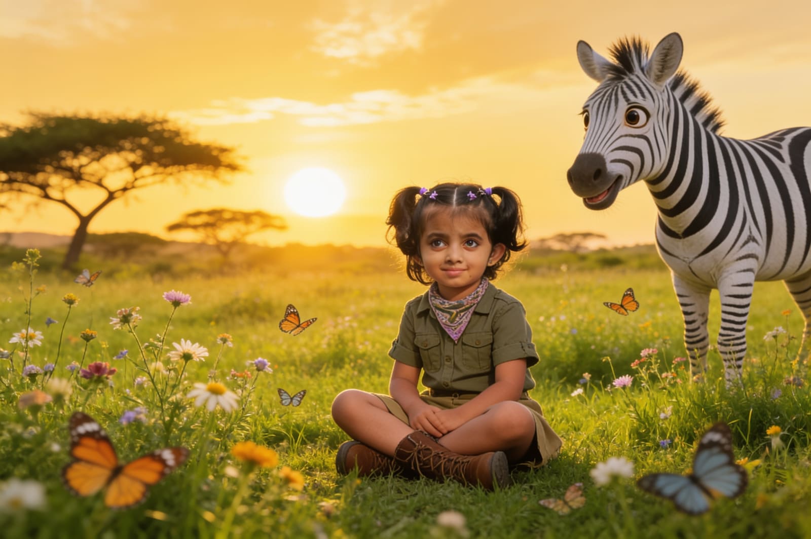 Ayzal and the Zebra Who Lost His Stripes — illustration for page 13