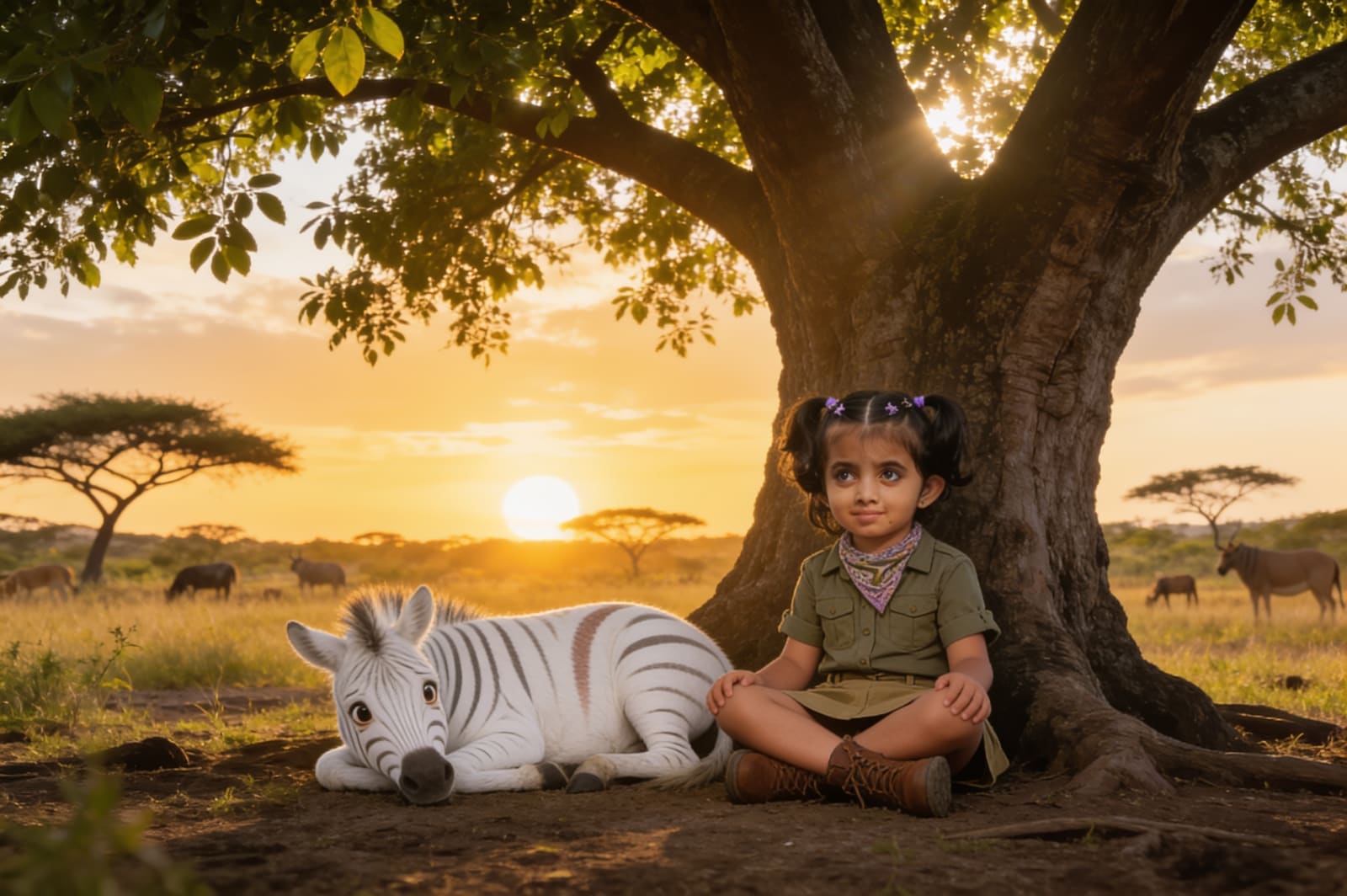 Ayzal and the Zebra Who Lost His Stripes — illustration for page 6