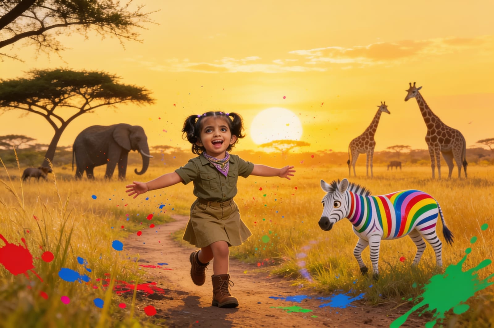 Ayzal and the Zebra Who Lost His Stripes — illustration for page 9