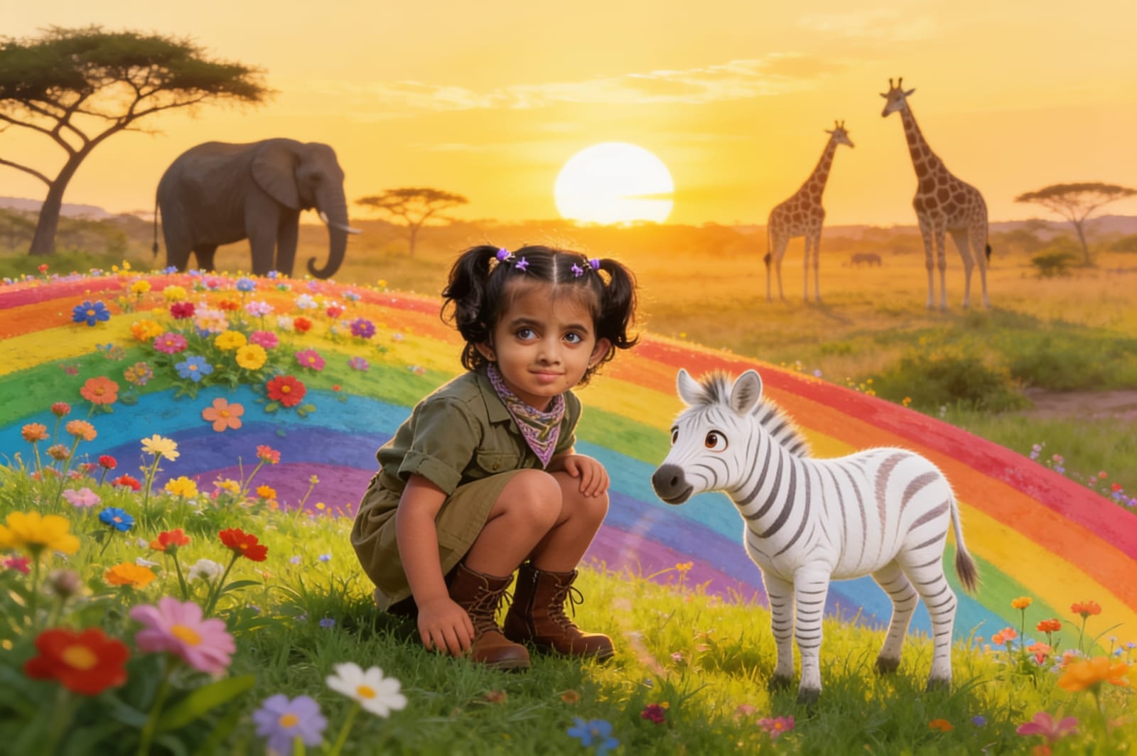Ayzal and the Zebra Who Lost His Stripes — illustration for page 4