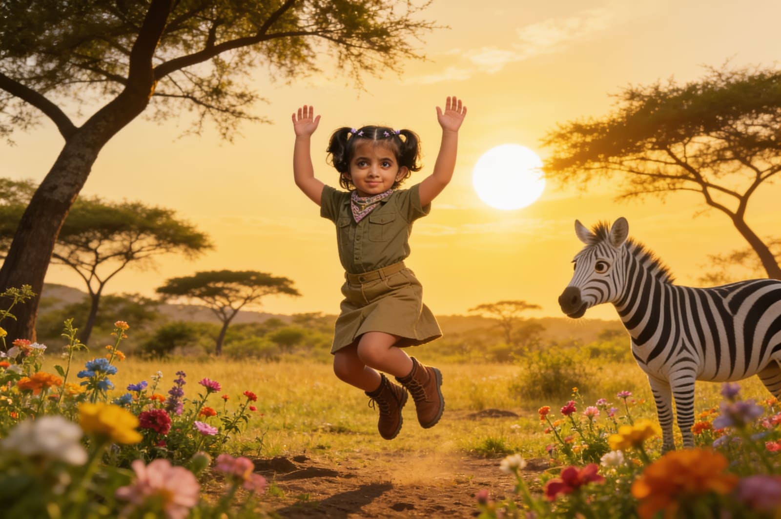 Ayzal and the Zebra Who Lost His Stripes — illustration for page 7