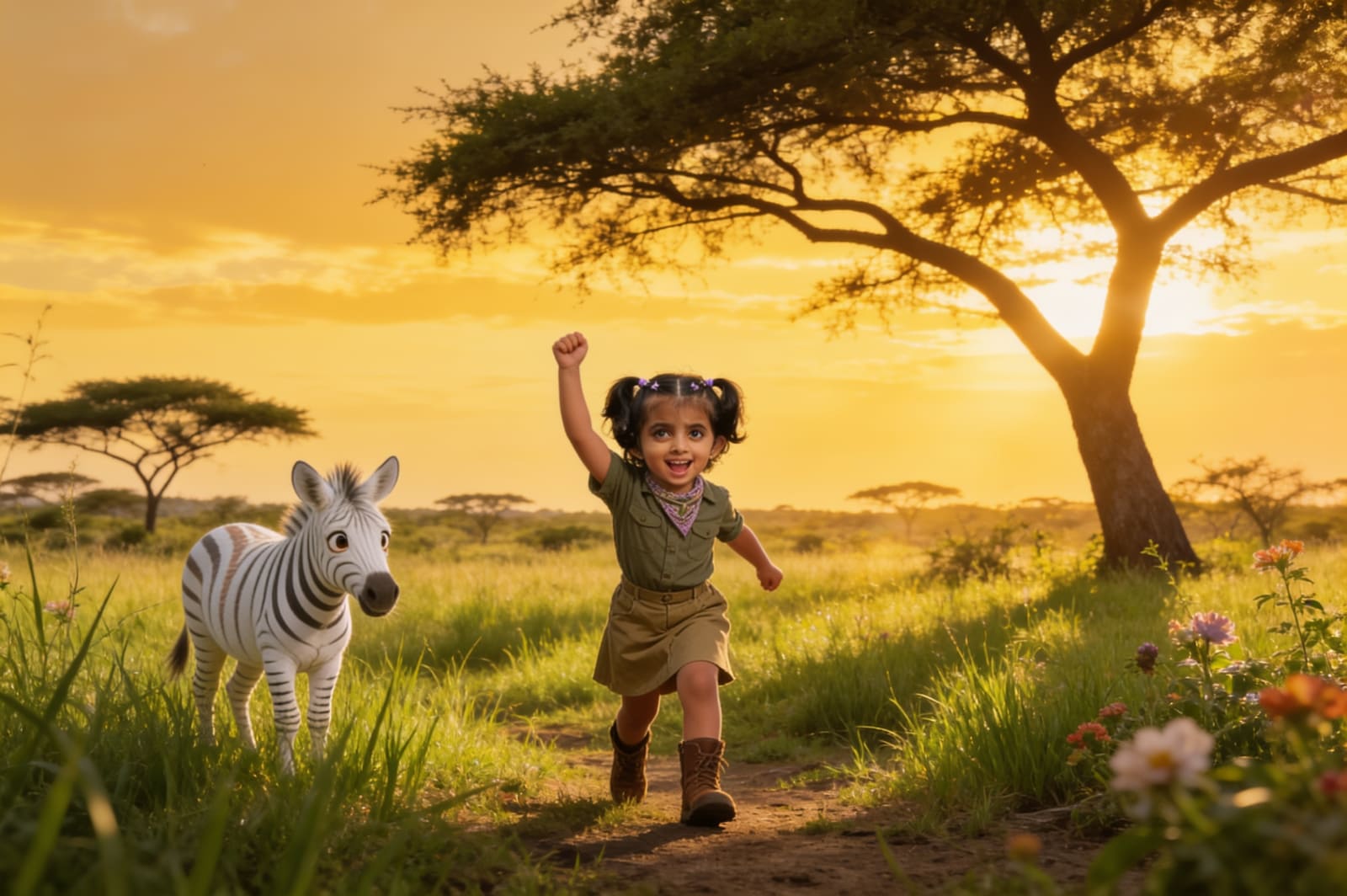 Ayzal and the Zebra Who Lost His Stripes — illustration for page 3
