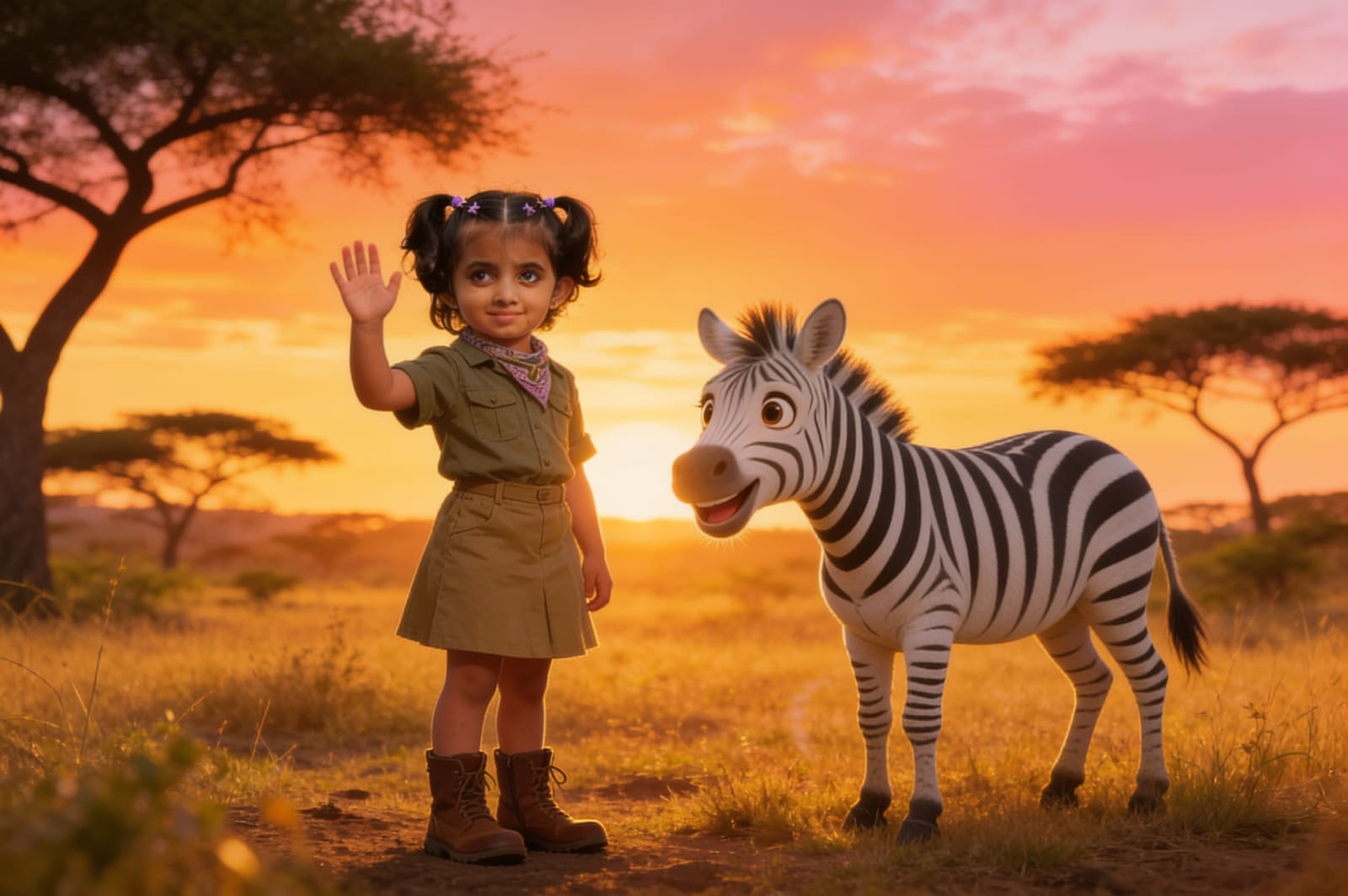 Ayzal and the Zebra Who Lost His Stripes — illustration for page 15