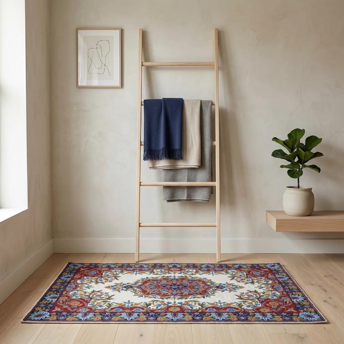 3 ft × 5 ft - Rangrez Bloom Aari Rug