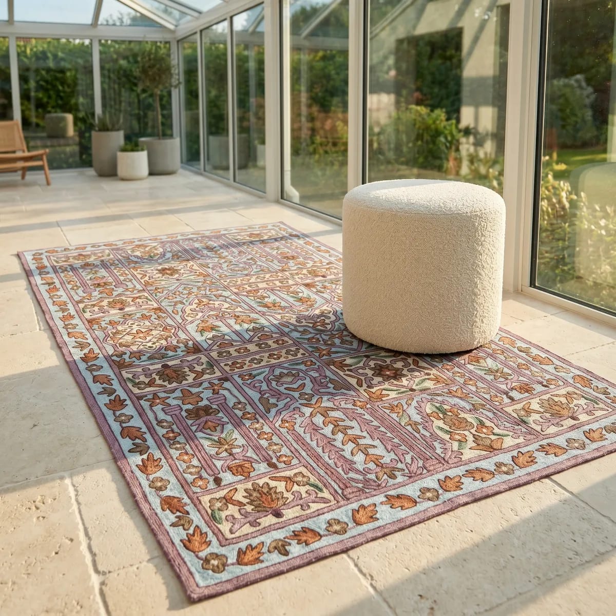 3 ft × 5 ft - Mehrab Garden Aari Rug