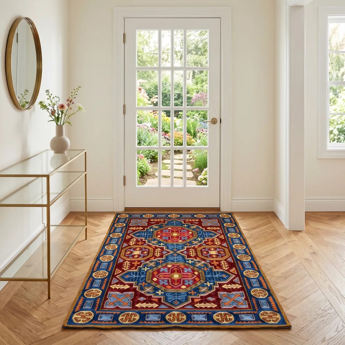 2.5 ft × 4 ft - Gulistan Vine Embroidered Rug
