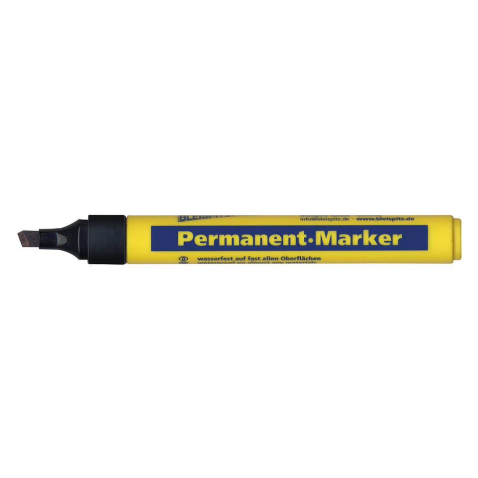 Bleispitz Permanent Marker Chisel Tip Black