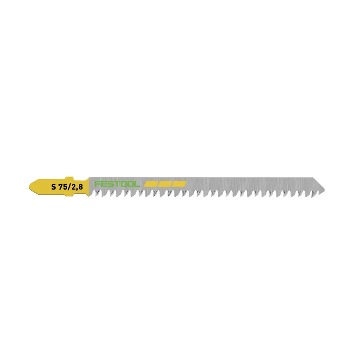 FESTOOL Straight Cut Jigsaw Blade S 75mm x 2.8mm - 5 Pack