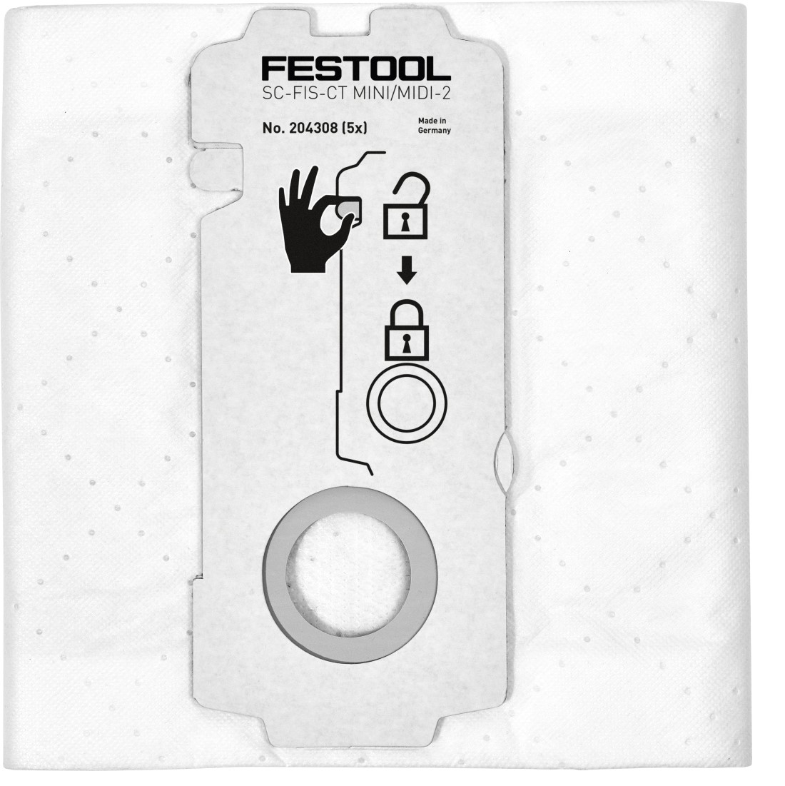 FESTOOL SELFCLEAN FILTER BAGS SC-FIS-CT15/MIDI-2 5PK