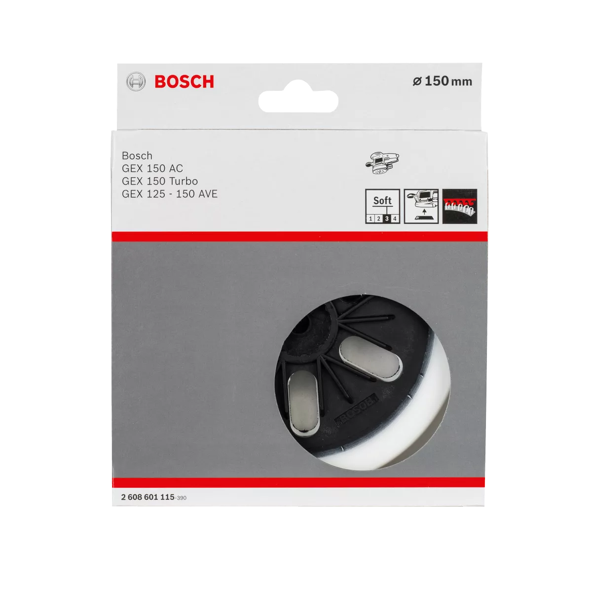 BOSCH 150mm 6-HOLE SANDING PAD